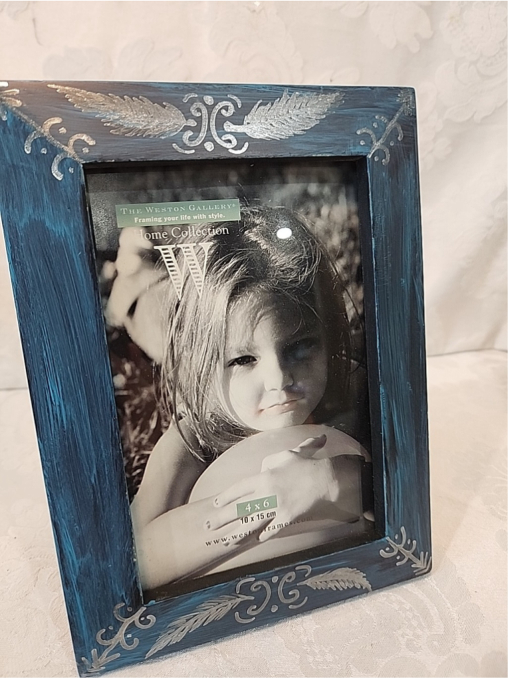 Wooden Picture Frame 4x6 Handpainted